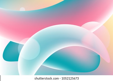 Fluid, colored shapes. Abstract geometric hipster modern banner, flyer, card, poster, background presentation Vector illustration