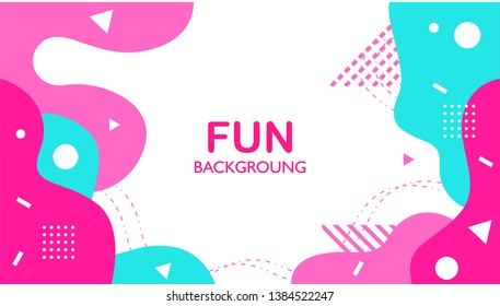 Fluid colorful abstract background with dynamic shape 