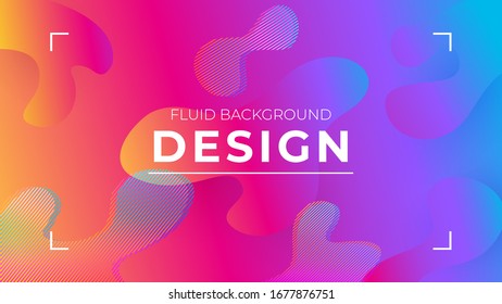 Fluid colorful background design.  Liquid gradient shapes composition. Vector layout for websites, banners, presentations, posters and invitations. Eps 10 vector.
