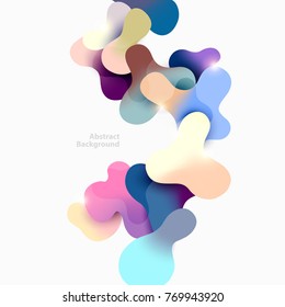 Fluid colorful bubbles. Abstract background Fluid colorful bubbles. Abstract background
