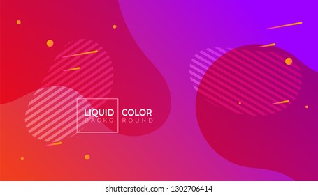 Fluid colorful geometric background. Minimal poster