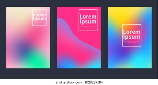 Fluid colorful liquid gradients  Modern abstract gradient shapes composition  Minimal Vector cover design  Futuristic design  Eps10 vector 