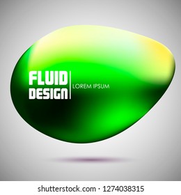 Fluid colorful shapes. Abstract background.