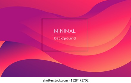 Fluid colorful shapes backdrop. Wave and geometric color background design. Dynamic shapes composition with gradient color. Minimal background illustration. Eps10 vector illustration.