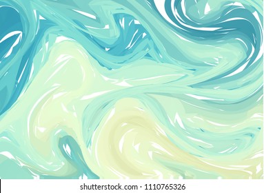 Fluid colorful shapes background. Blue Green Trendy gradients. Fluid shapes composition. Abstract Modern Liquid Swirl Marble flyer design for background. vector Eps10.