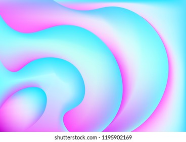 Fluid colorful shapes composition background. Neon bright trendy gradients. Collage. Vector