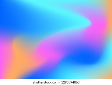 Fluid colorful shapes composition background. Neon bright trendy gradients. Collage. Vector