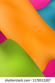 Fluid colorful shapes composition. Futuristic design posters.Trendy gradients.  Liquid color geometric background.