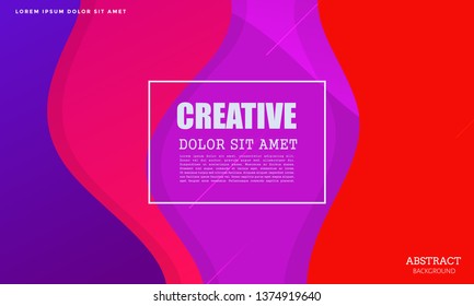 Fluid colorful shapes composition. Trendy gradients.vector illustration