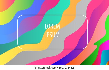 Fluid colorful shapes composition. Trendy liquid gradients. Eps10 vector.