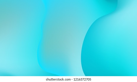 Fluid colorful shapes wide background. Trendy liquid gradients. Eps10 vector.
