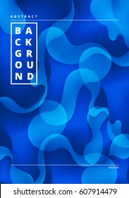 Fluid colors. Abstract background. Bright colorful abstract shapes overlap.