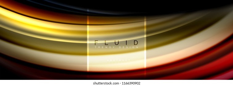 Fluid colors abstract background colorful poster, twisted liquid design on black, colorful marble or plastic wave texture backdrop, multicolored template for business or technology presentation or web
