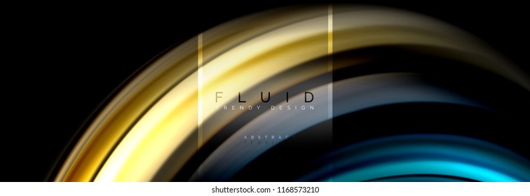 Fluid colors abstract background colorful poster, twisted liquid design on black, colorful marble or plastic wave texture backdrop, multicolored template for business or technology presentation or web