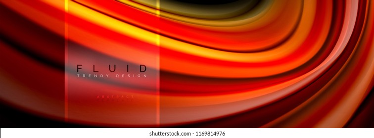 Fluid colors abstract background colorful poster, twisted liquid design on black, colorful marble or plastic wave texture backdrop, multicolored template for business or technology presentation or web