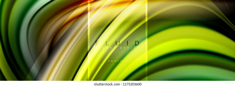 Fluid colors abstract background colorful poster, twisted liquid design on black, colorful marble or plastic wave texture backdrop, multicolored template for business or technology presentation or web
