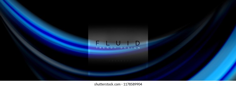 Fluid colors abstract background colorful poster, twisted liquid design on black, colorful marble or plastic wave texture backdrop, multicolored template for business or technology presentation or web