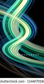 Colores fluidos fondo abstracto, diseño líquido retorcido sobre fondo negro, mármol colorido o textura de ondas plásticas, plantilla multicolor para presentación de negocios o tecnología o portada de folletos web