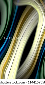 Fluid colors abstract background, twisted liquid design on black, colorful marble or plastic wave texture backdrop, multicolored template for business or technology presentation or web brochure cover