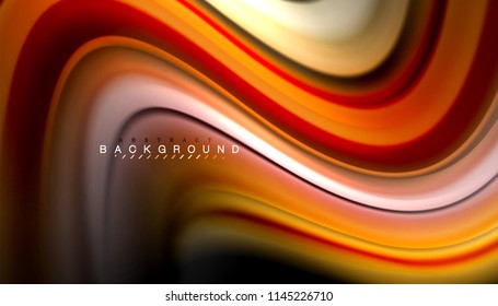 Colores fluidos fondo abstracto, diseño líquido retorcido sobre fondo negro, mármol colorido o textura de ondas plásticas, plantilla multicolor para presentación de negocios o tecnología o portada de folletos web