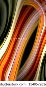 Fluid colors abstract background, twisted liquid design on black, colorful marble or plastic wave texture backdrop, multicolored template for business or technology presentation or web brochure cover
