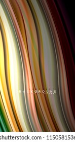 Fluid colors abstract background, twisted liquid design on black, colorful marble or plastic wave texture backdrop, multicolored template for business or technology presentation or web brochure cover