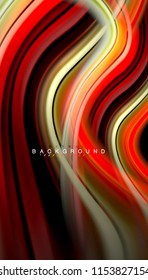 Colores fluidos fondo abstracto, diseño líquido retorcido sobre fondo negro, mármol colorido o textura de ondas plásticas, plantilla multicolor para presentación de negocios o tecnología o portada de folletos web
