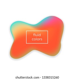 Fluid colors banners set. Eps10 vector illustration
