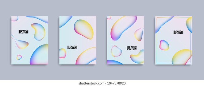 Fluid colors cover design. Applicable for banner,cover,poster. Vector template.
