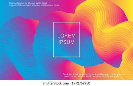 Fluid Colors. Liquid Shape. Ink Splash. Colorful Cloud. Flow Wave. Modern Poster. Color Background. Vector.