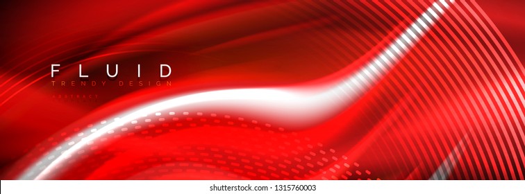 Fluid colors mixing glowing neon wave background, holographic texture, vector illustration