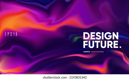 Fluid Colors wallpaper. Liquid Paint effect. Vector illustration. 