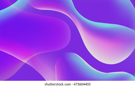 Fluid colors wallpaper. Mesh shapes overlap. Eps10 vector illustration.