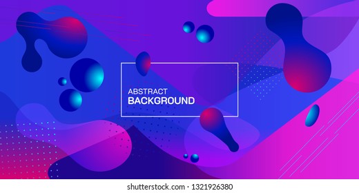 Fluid concept vector abstract background