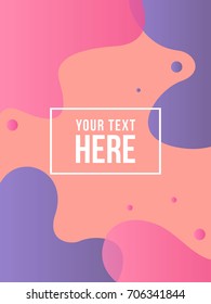Fluid cover colorful style background