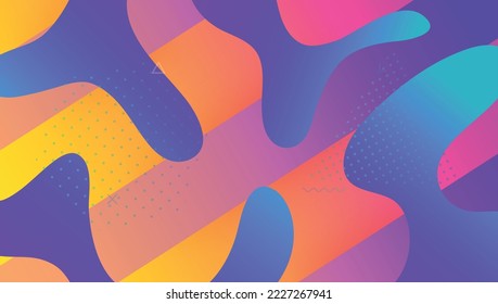 Fluid Cover. Cool Landing Page. Liquid Element. Flow Gradient Layout. Memphis Frame. Pink Trendy Poster. Horizontal Brochure. Modern Design. Magenta Fluid Cover