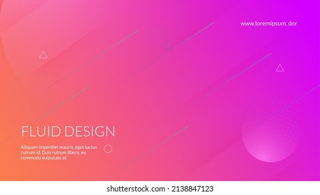 Fluid Cover. Plastic Paper. Modern Background. Gradient Concept. Art Geometric Layout. Violet Trendy Flyer. Creative Wallpaper. Tech Landing Page. Violet Fluid Cover