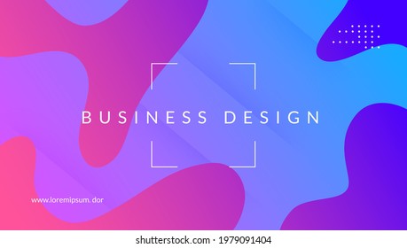 Flüssigkeitsabdeckung. Regenbogenformen. Mehrfarbige Seite. Violetplastikbanner. 3D Landing Page. Flüssiges Konzept. Wavy Horizontal Komposition. Art Modern Layout. Violetflüssigkeitsabdeckung