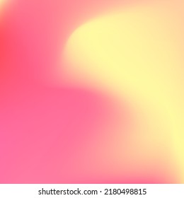 Fluid Curve Flow Red Liquid Swirl Gradient Mesh. Neon Warm Watercolor Pink Orange Gradient Backdrop. Pastel Sunrise Vibrant Trendy Peach Wallpaper. Color Bright Yellow Sunset Design Picture.