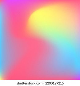 Fluid Curve Green Blurred Dynamic Gradient Background. Happy Liquid Water Wavy Smooth Surface. Neon Yellow Pastel Multicolor Blue Swirl Gradient Mesh. Pink Rainbow Color Purple Light Wallpaper.