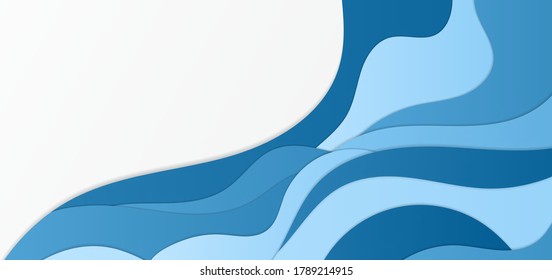 Fluid curve shape design water concept abstract background. vector illustration.