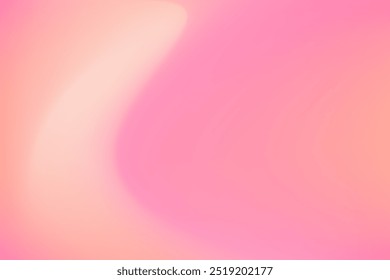 Fluid cute nude pink, light peach blur gradient background. Aesthetic defocused backdrop. Elegant smooth flow curvy wallpaper for product display, poster, banner, social media