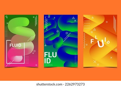 FLUID DESIGN COVER COLLECTION POSTER TEMPLATE