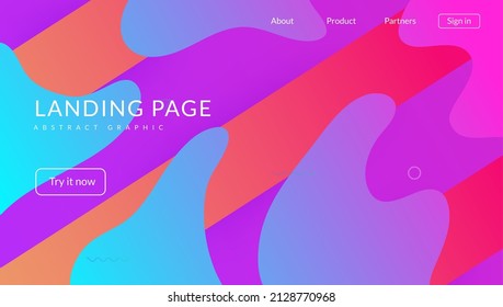 Fluid Design. Plastic Page. Blue Memphis Poster. Wavy Rainbow Cover. Tech Landing Page. Gradient Layout. Abstract Element. Technology Invitation. Lilac Fluid Design