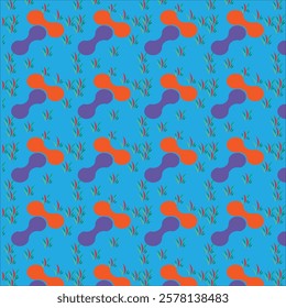 
 Fluid Design Seamless Pattern Wallpaper Background
