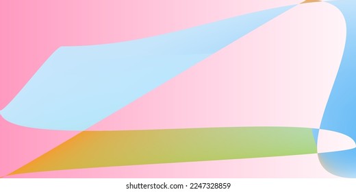 Fluid Digital Neon Pink Illustration. Technology Multicolor Minimal Dynamic Shape Gradient Mesh. Psychedelic Rainbow Pastel Futuristic Modern Design. Layers Color Smooth Modern Office Background.