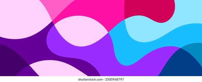 Fluid doodle background vector design. Wallpaper for banner, magazine, social media, creative album, art cover editable layout illustration template.