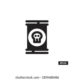 FLUID DRUM Icons. Fluid Symbols Silhouette Vector 