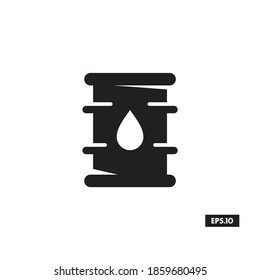 FLUID DRUM Icons. Fluid Symbols Silhouette Vector 
