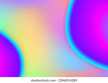 Flüssigkeitsdynamik. Abstraktes Poster, Tapete-Rahmen. Lebhaftes Farbverlauf-Netz. Holografische 3D-Umgebung mit moderner Trendmischung. Flüssiger, dynamischer Hintergrund mit flüssigen Formen und Elementen.
